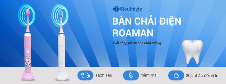 Siêu Thị Y Tế là hệ thống cửa hàng bán bàn chải điện chính hãng Roaman 100%