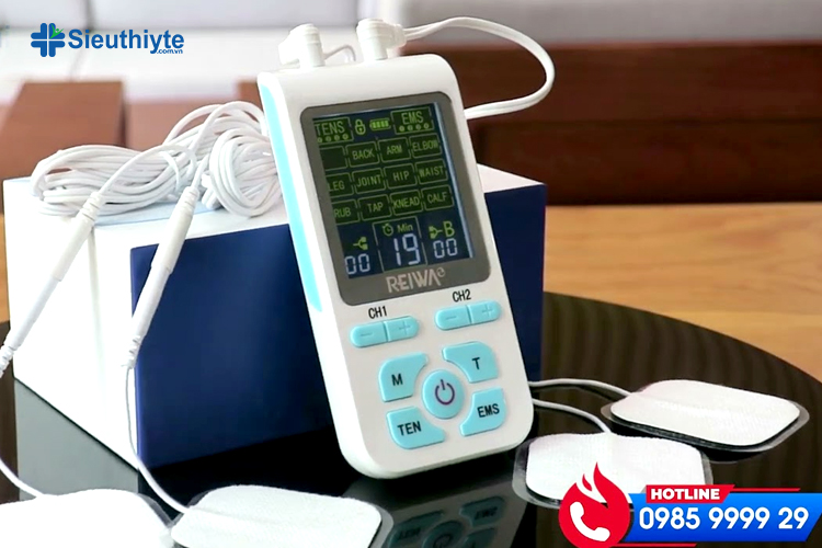 Máy massage xung điện tạo ra cú sốc điện nhỏ để giảm đau và phục hồi mô bị tổn thương