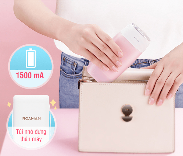 Thiết kế nhỏ gọn có thể cho vừa một chiếc túi sách thời trang mang theo khi đi du lịch