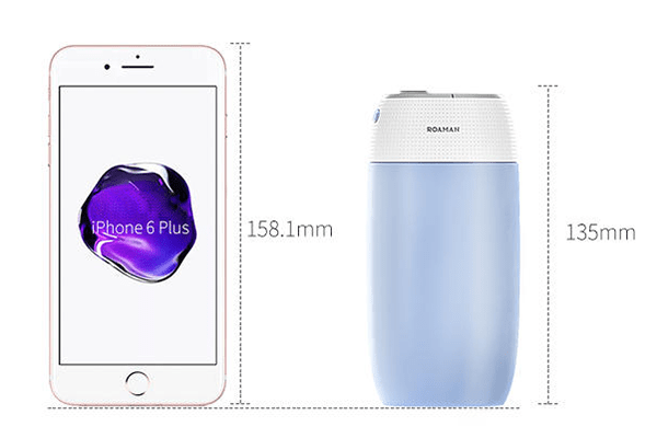 Thiết kế nhỏ gọn tiện dụng, nhỏ hơn cả một chiếc Iphone 6 Plus