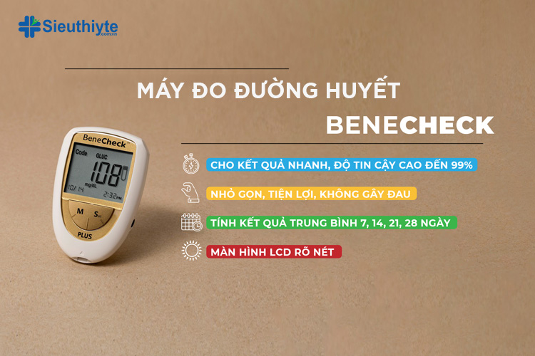 Máy test tiểu đường Benecheck Plus