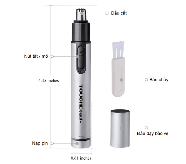Máy tỉa lông mũi TouchBeauty TB0656