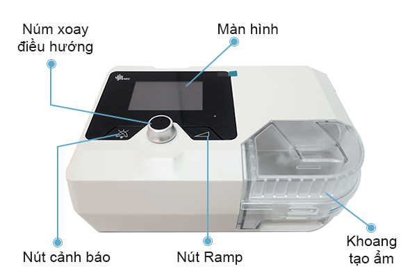 Chi tiết thân máy trợ thở Auto BiPAP G2S B25T