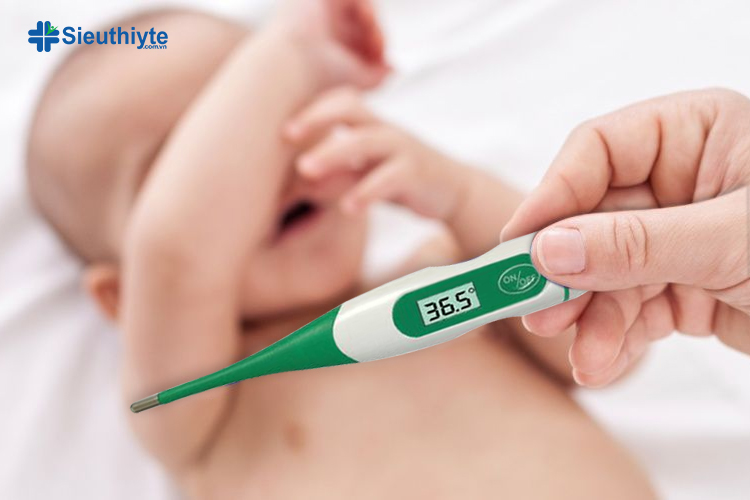 Nhiệt kế điện tử sử dụng cảm biến nhiệt để xác định nhiệt độ cơ thể