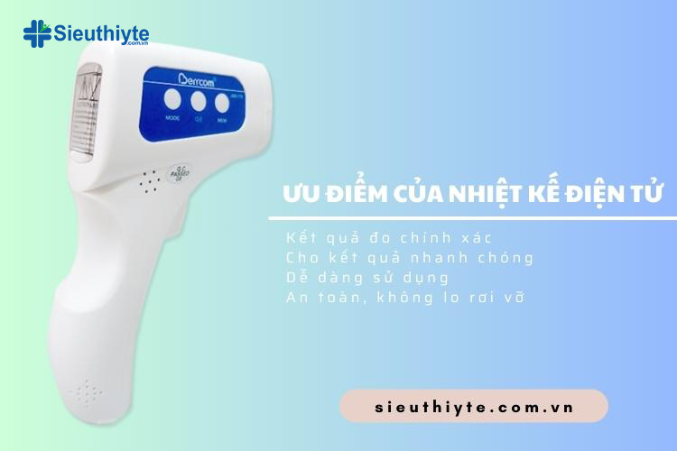 Ưu điểm của nhiệt kế điện tử