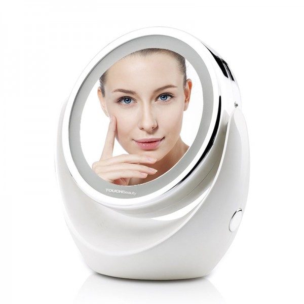 Gương trang điểm 2 mặt có khả năng Zoom (1X/5X) TouchBeauty TB0678