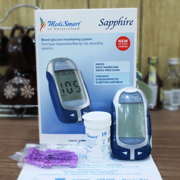 Máy đo đường huyết Medismart Sapphire Plus