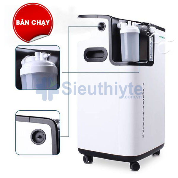 Máy tạo oxy 5 lít Owgels OZ-5-01TW0 - Có Xông Mũi